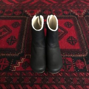 RARE NWT Sanita Silkan Low Boot Black Yak Leather